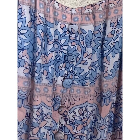 Fillyboo Maternity Vintage Bloom Boho Embroidered Garden Maxi Dress Medium - Picture 9 of 16